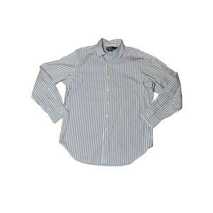 Polo Ralph Lauren Classic Fit Pony Shirt‎ Mens L Striped Cotton Button Front